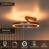 Nowoczesny plafon lampa sufitowa LED brązowy okrąg uniwersalny minimalistyczny możliwość ściemniania na pilota APPLAUSE 23100/40/96 Lucide